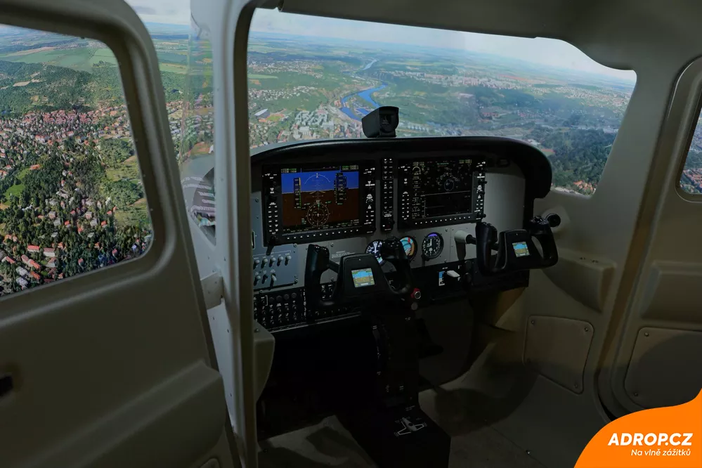 Letecký simulátor letadla Cessna Praha
